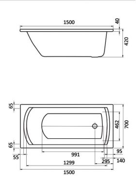 Ванна Акриловая Santek Монако XL